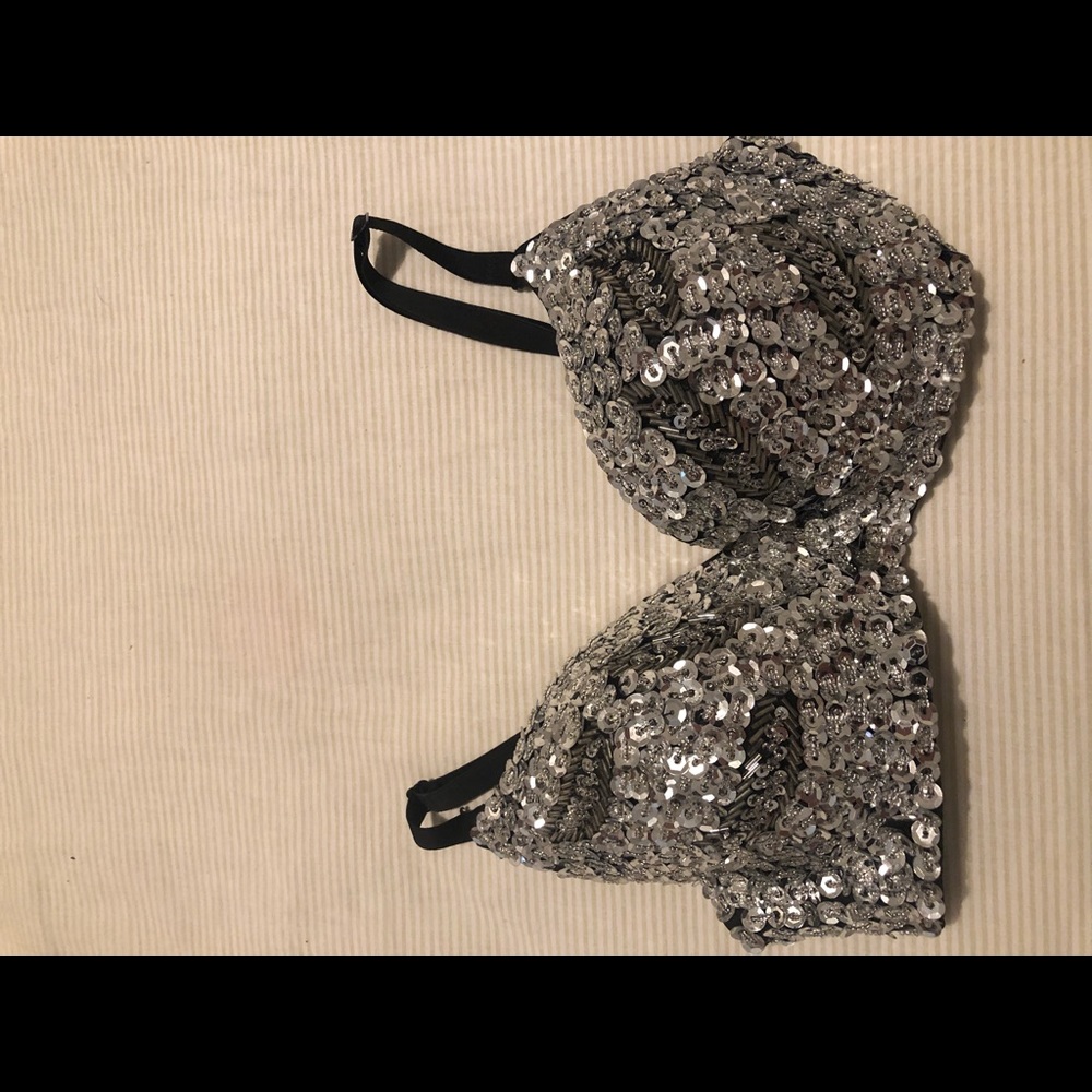 Silver bra